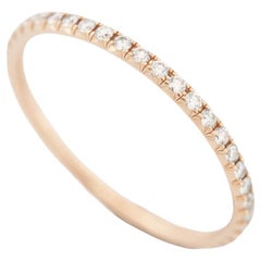 Tiffany & Co. Metro Diamonds Full Eternity Ring Rose Gold US 5.75