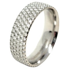 Tiffany & Co. Metro Metro Fünfreihiger Pavé-Diamant-Eternity-Ring aus 18 Karat Gold