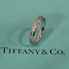 Tiffany & Co. Metro Full Circle Diamant Eternity Band 18k Belgien Weißgold 6