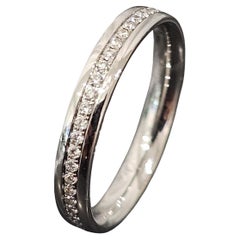 Tiffany & Co. Metro Full Circle Diamant Eternity Band 18k Belgien Weißgold 6