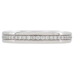 Tiffany & Co. Metro Full Eternity Band Ring 18k White Gold with Diamonds