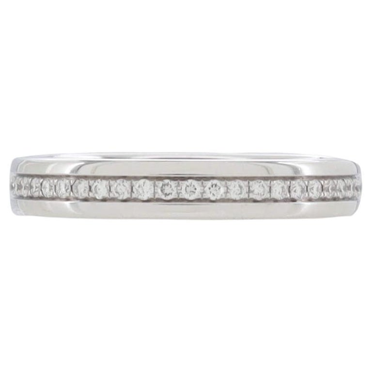 Tiffany and Co. Metro Full Eternity Band Ring 18K White Gold with ...