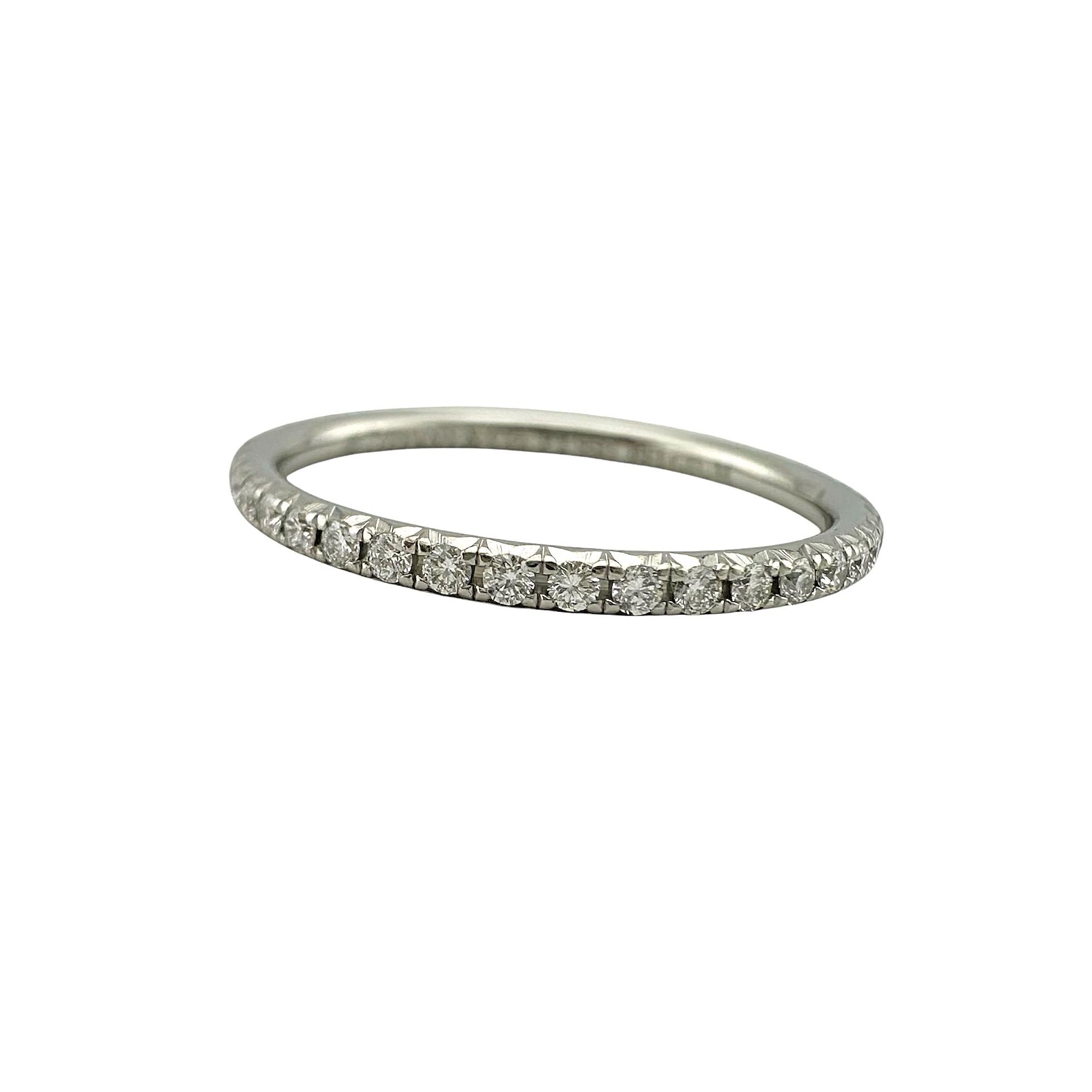 Tiffany & Co Metro full Eternity Diamond Band Ring in Platinum For Sale 10