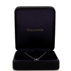 Tiffany & Co. Metro Herz-Anhänger-Halskette aus Platin und Diamanten