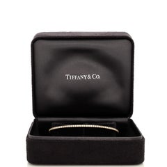 Tiffany & Co. Metro Hinged Bangle Bracelet 18K Yellow Gold and Diamonds