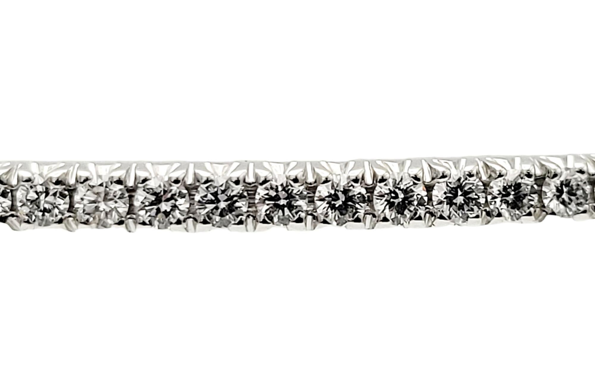 Contemporain Tiffany & Co. Bracelet jonc Metro à charnières en or blanc 18 carats, taille moyenne en vente