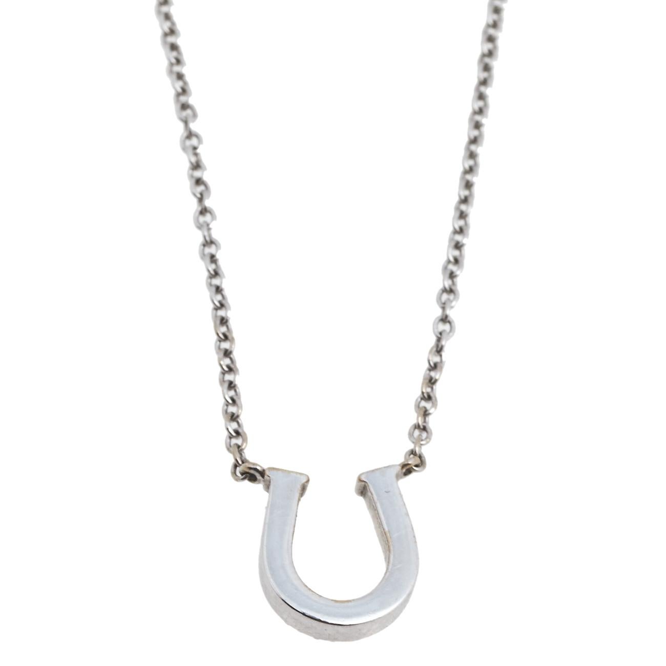 horseshoe gold necklace tiffany