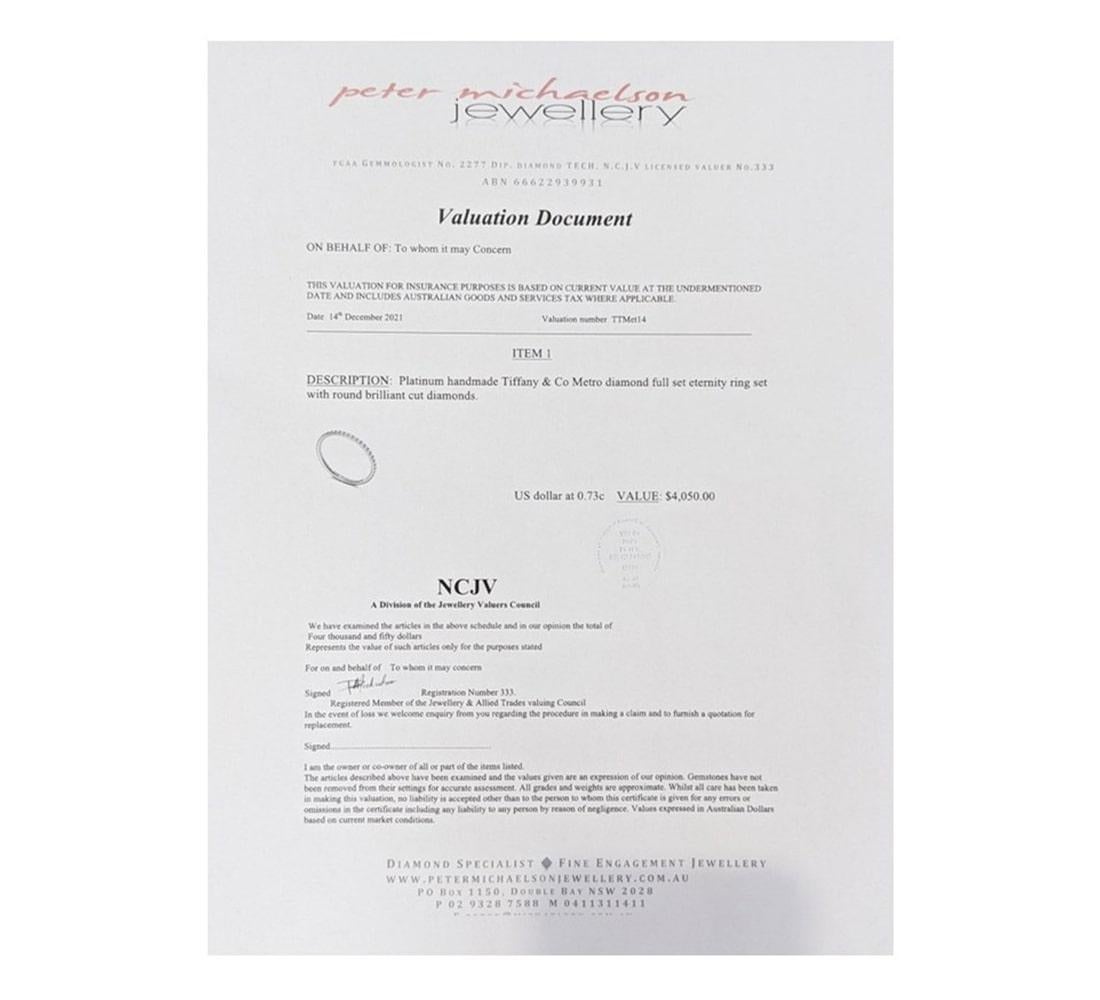 Tiffany & Co: Metro-Ring aus Platin 1