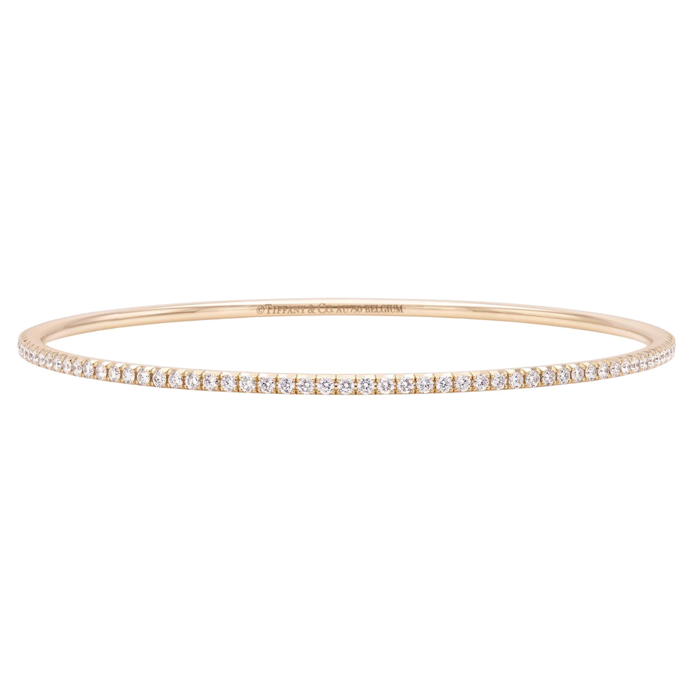 Tiffany & Co. "Metro" Rose Gold Bangle Bracelet