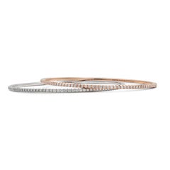 Tiffany & Co. 'Metro' Rose Gold Diamond Bangle Bracelet