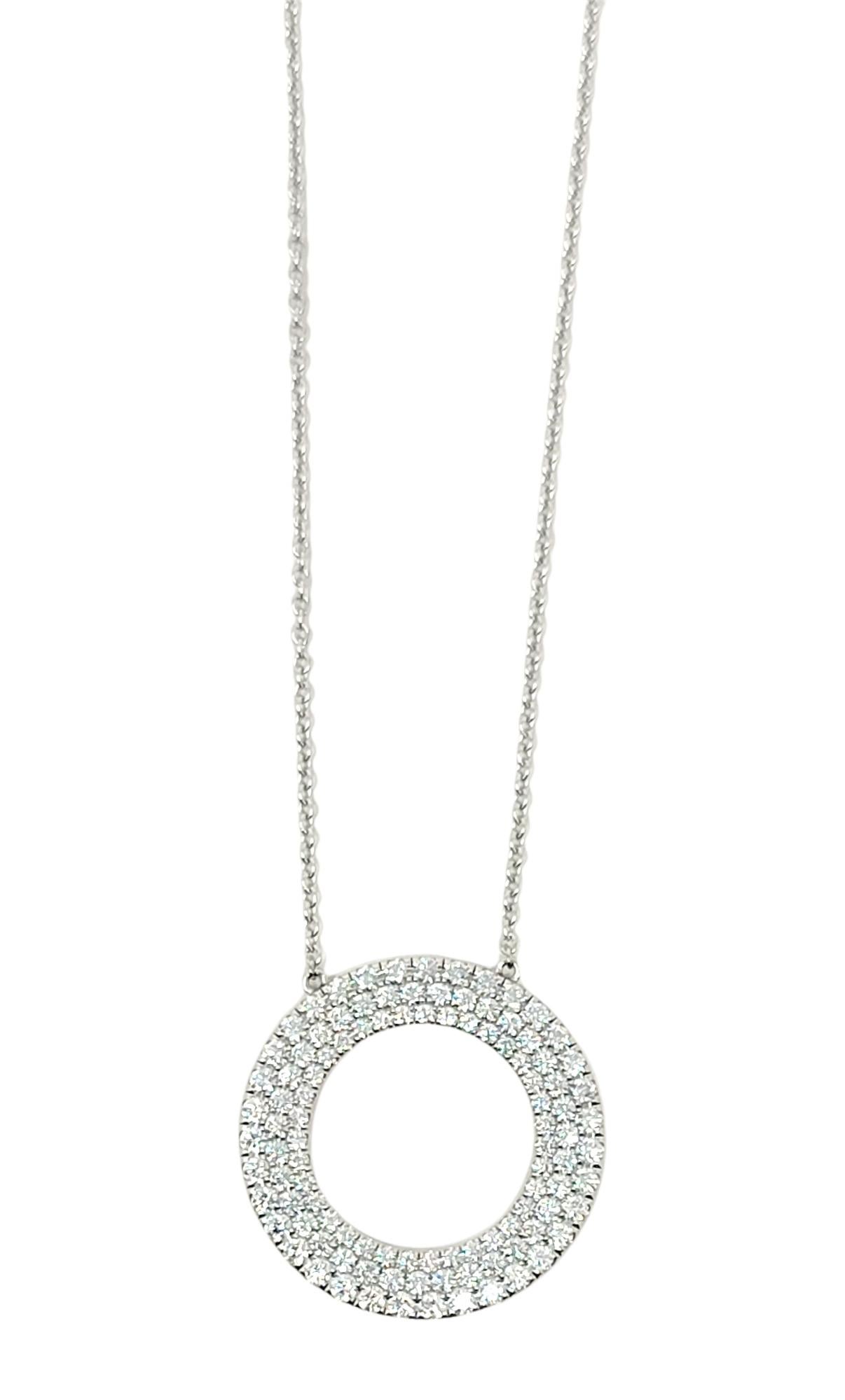 tiffany circle diamond necklace