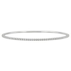 Tiffany & Co. "Metro" White Gold Bangle Bracelet
