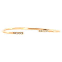 Tiffany & Co. Metro Wire Bracelet 18k Yellow Gold with Diamonds