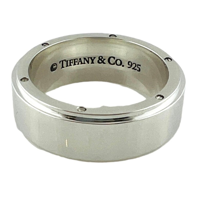 Tiffany 1837® Makers signet ring in sterling silver, 12 mm wide.