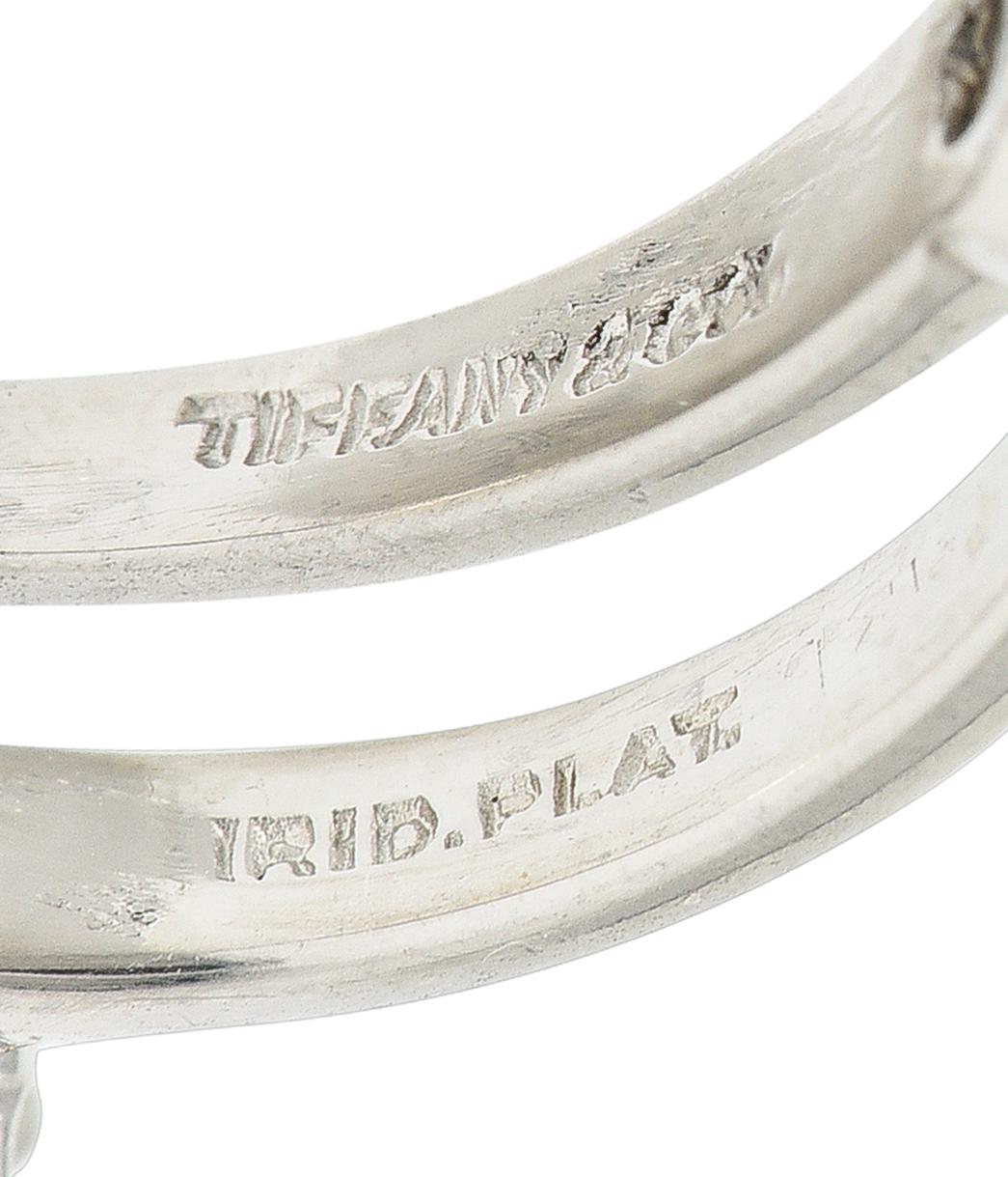 Tiffany & Co. Mid-Century 0.60 Carat Diamond Platinum Solitaire Engagement Ring In Excellent Condition In Philadelphia, PA