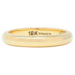 Tiffany & Co. Mid-Century 18 Karat Yellow Gold Vintage Wedding Band Ring