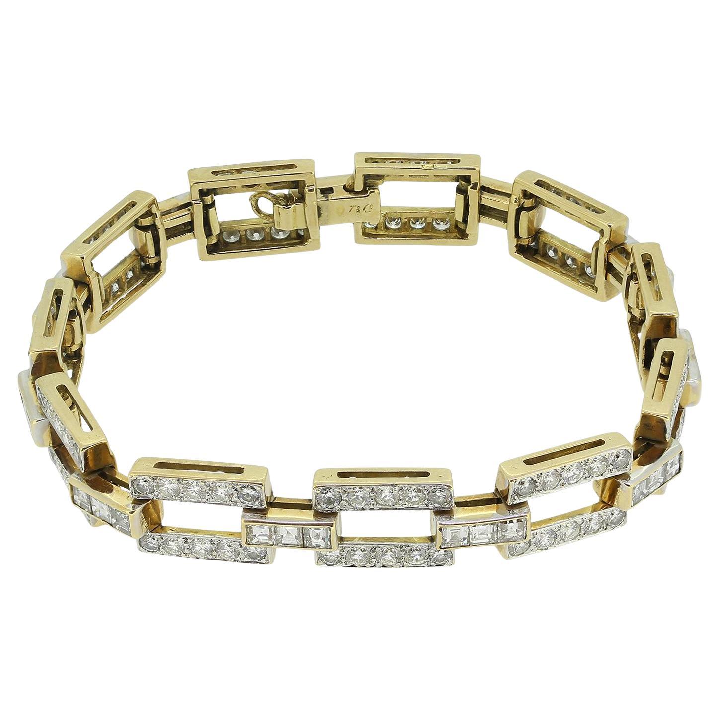 Tiffany & Co. Pulsera de diamantes de mediados de siglo en venta
