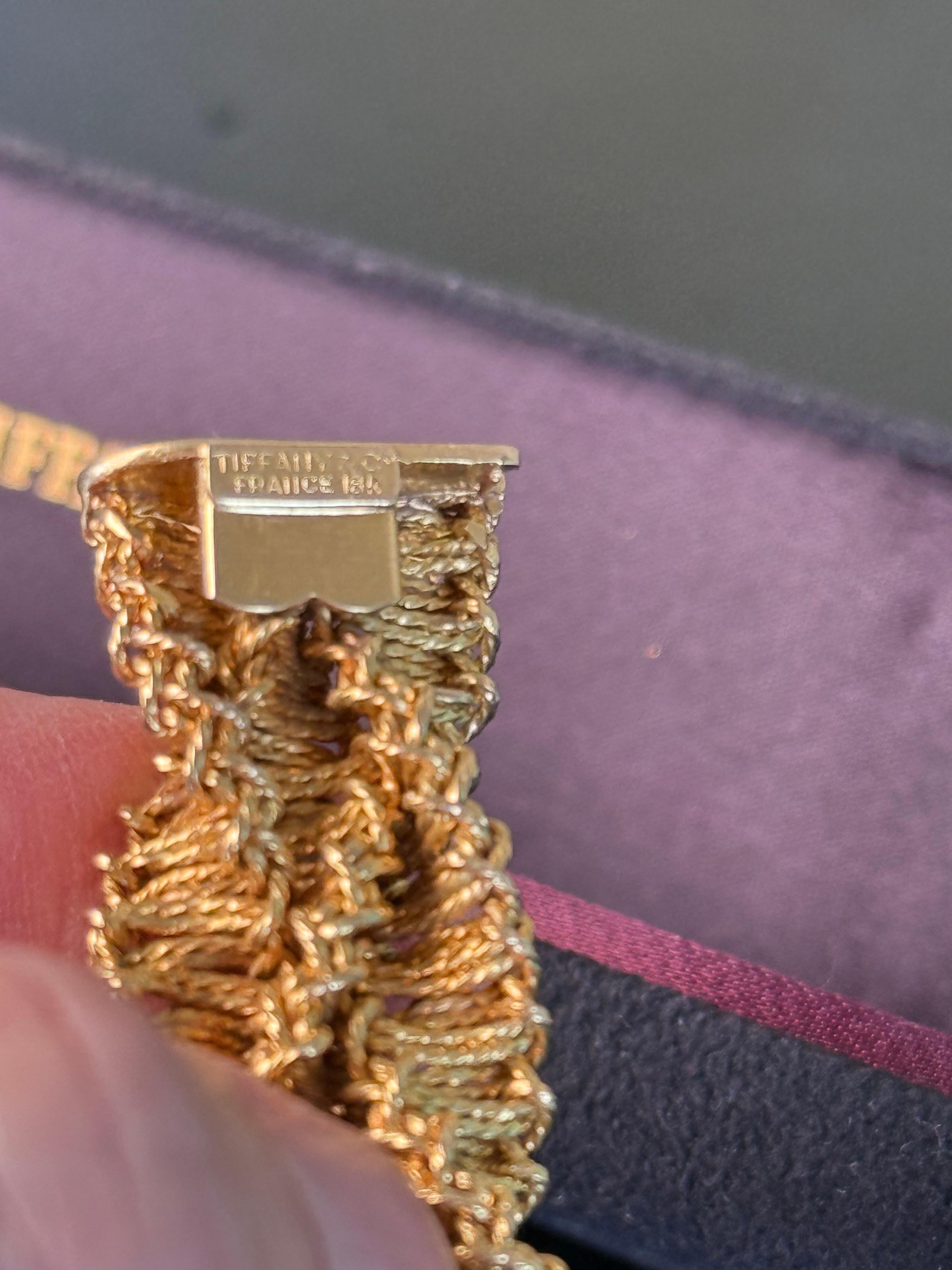 Tiffany & Co Pulsera de diamantes de mediados de siglo Francia en venta 6