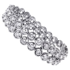 Tiffany & Co. Mid Century Diamond Two Row Bracelet and Necklace Combination