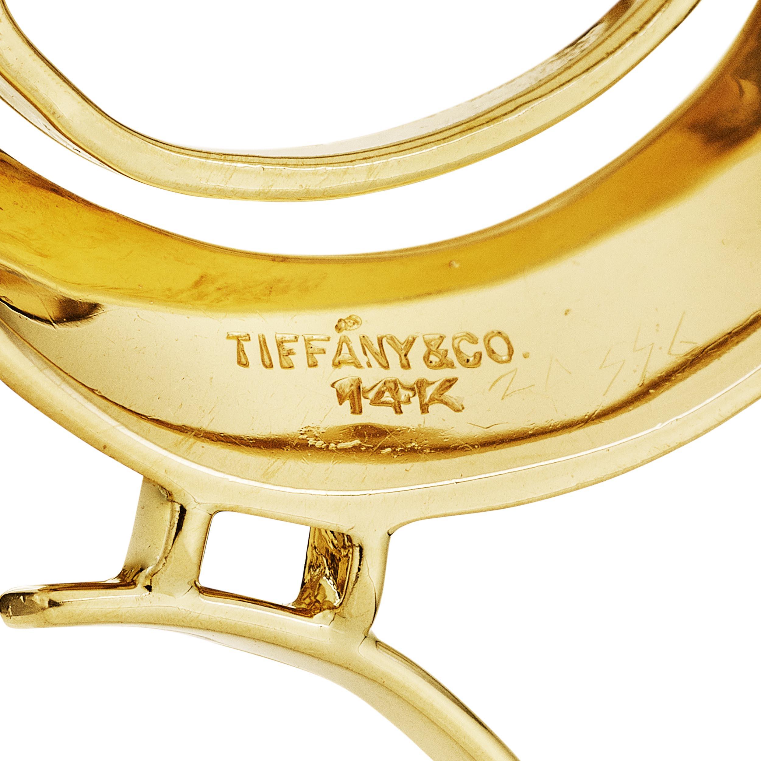 Modernist Tiffany & Co. Mid-Century Gold Chick Brooch