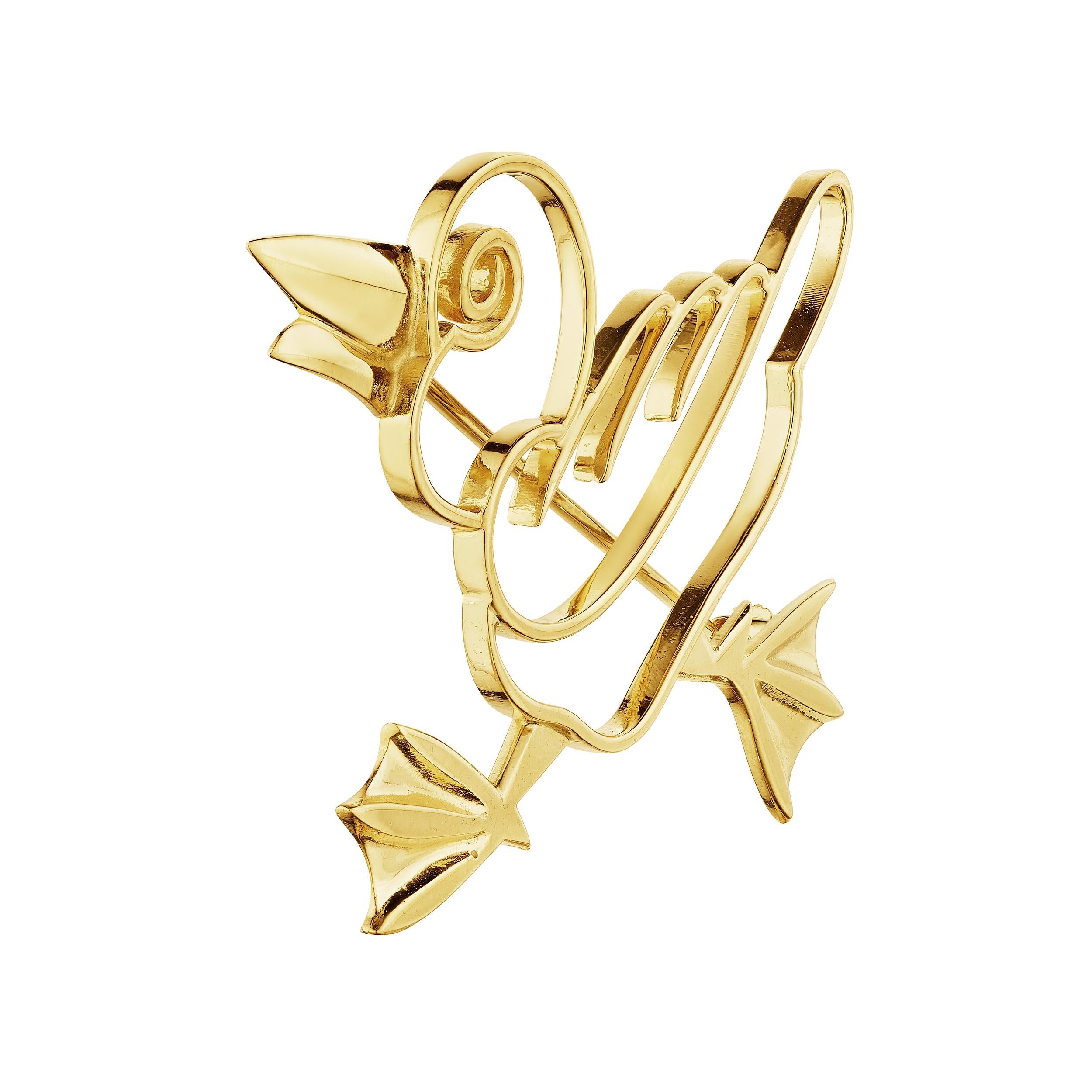 If it walks like a duck and quacks like a duck then it probably is a duck, and this Tiffany & Co. mid-century 14 karat yellow gold duck brooch is an authentic bird.  Signed Tiffany & Co.  Circa 1950-55.  2