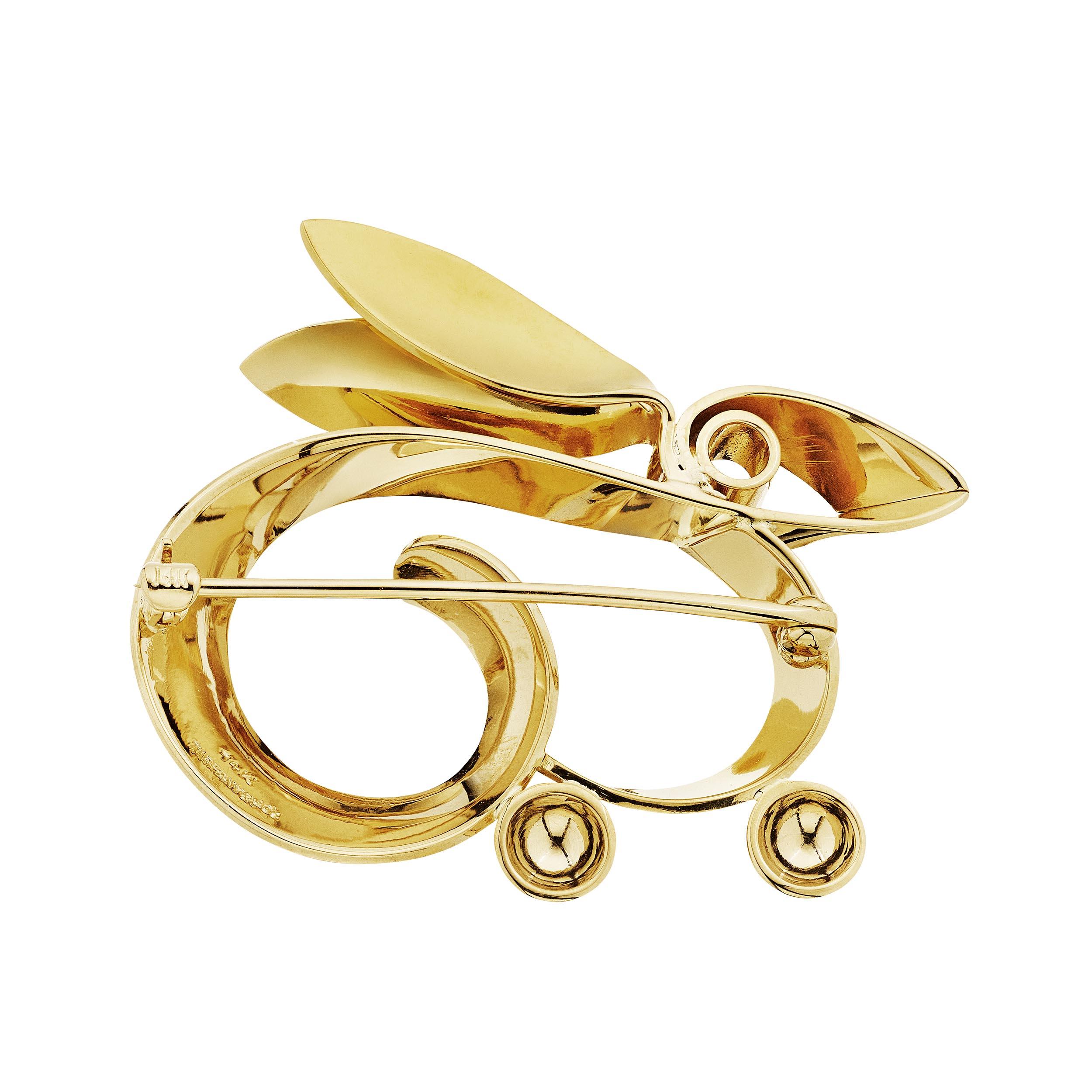 Modernist Tiffany & Co. Mid-Century Gold Rabbit Brooch