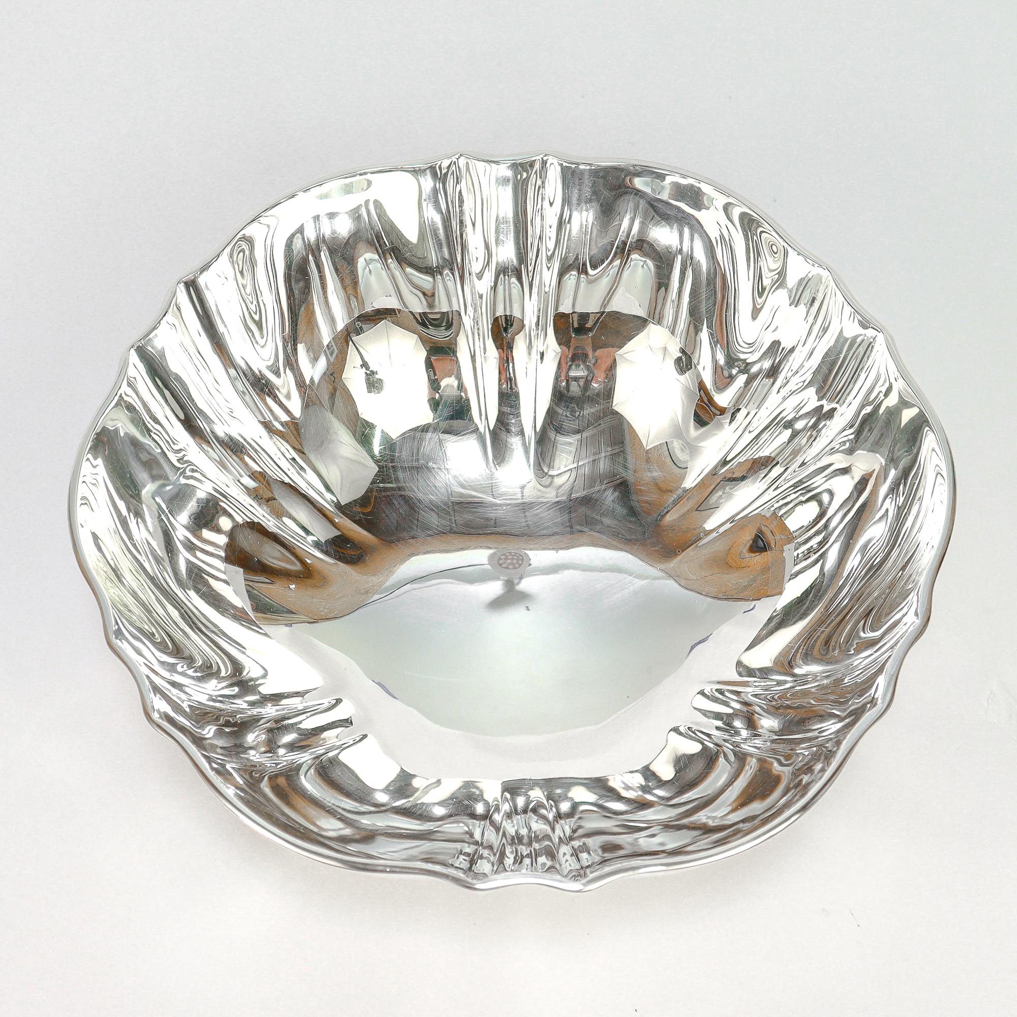 Tiffany & Co. Moderne Sterling Silber Obstschale aus der Jahrhundertmitte im Angebot 2