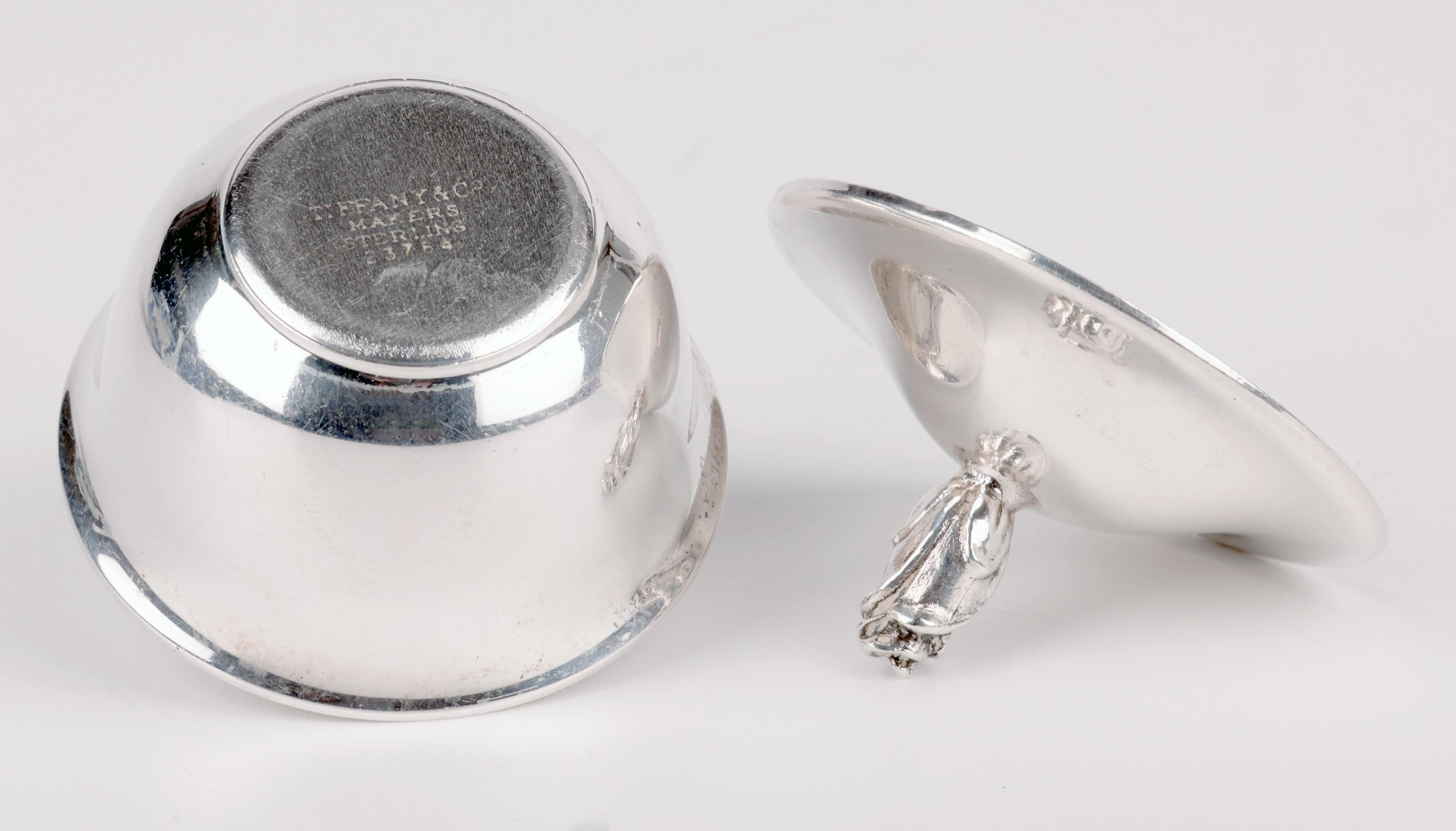 Argento Tiffany & Co. Ciotola in miniatura con coperchio in argento di metà secolo in vendita