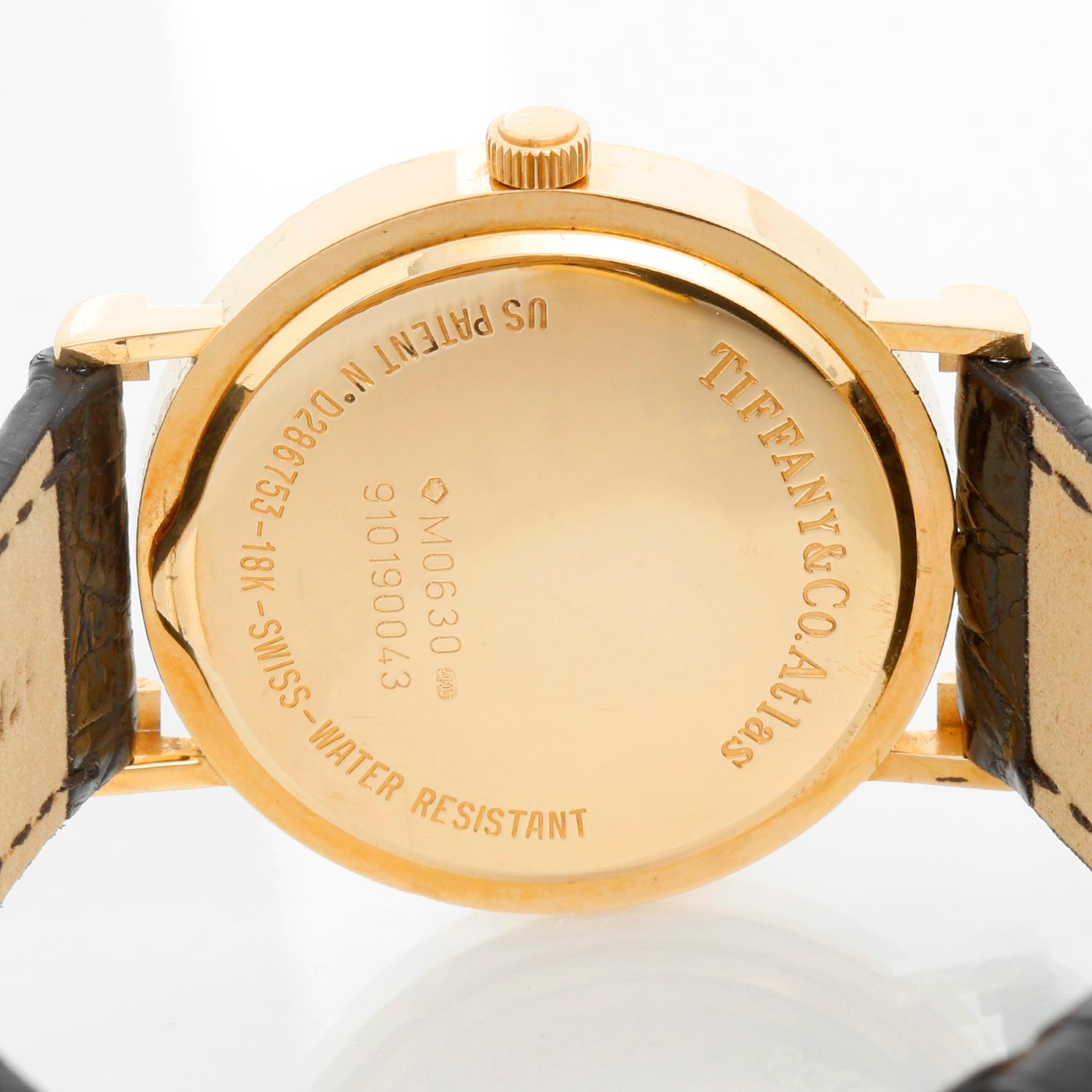 Tiffany & Co. Midsize Atlas 18K Yellow Gold Watch Ref. 0630 For Sale 1