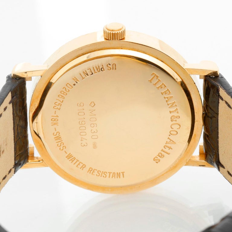 Tiffany and Co. Midsize Atlas 18K Yellow Gold Watch Ref  display picture 2