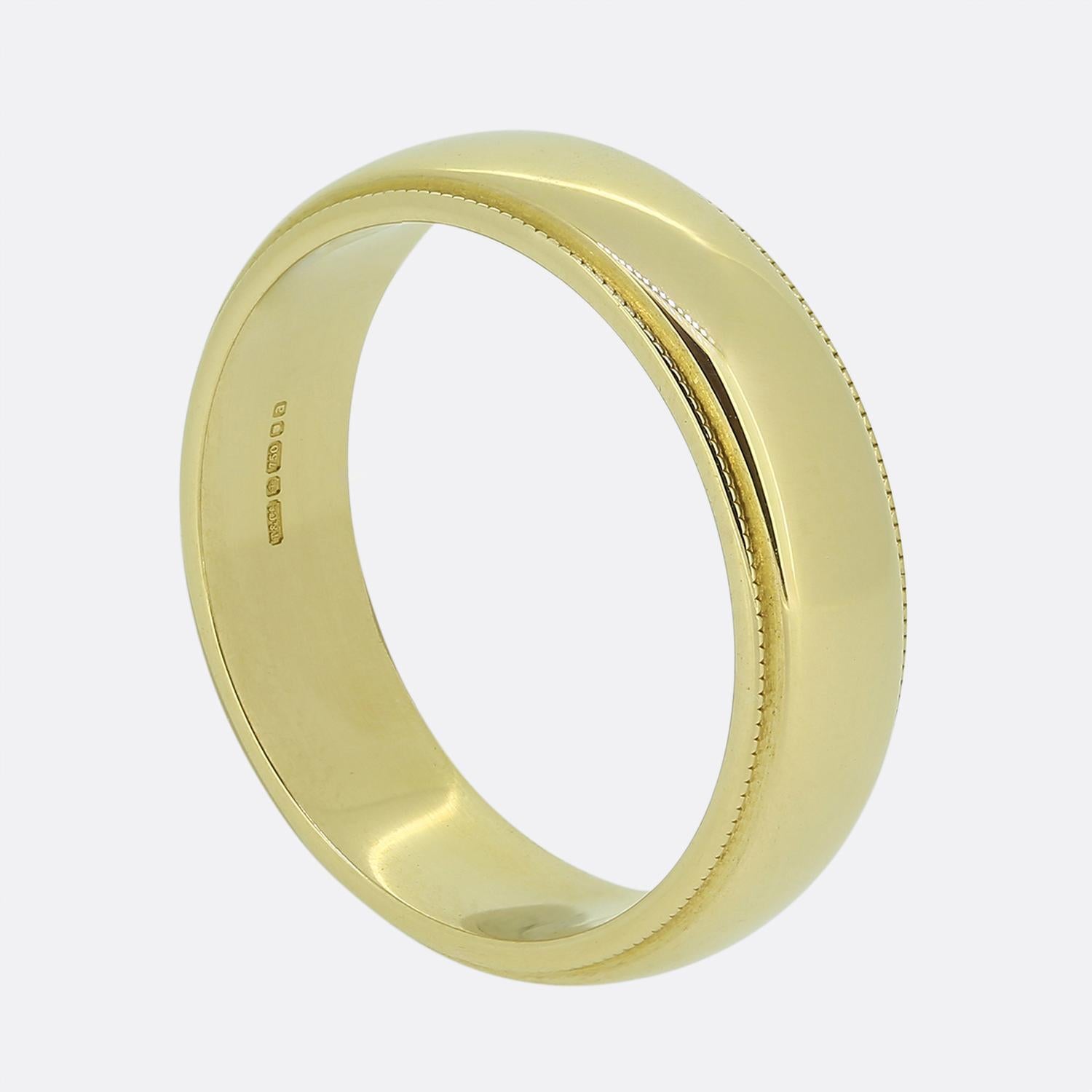 Condition: Used (Excellent) - Professionally polished to appear brand new
Weight: 9.0 grams
Ring Size: S (60)
Band Width: 5.5mm
Hallmarked: 18ct Gold London 2000
Marked: TIFFANY&CO.
Box: Plain Gift Box
Comments: Please excuse the reflective glare