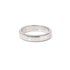 Tiffany & Co. Milgrain Platinum Band Ring