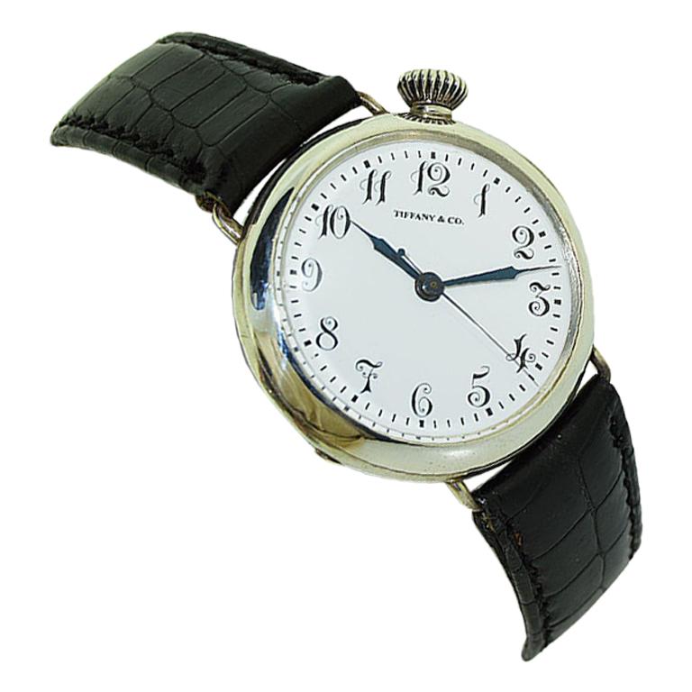 Tiffany & Co. Military Campaign Style with Rare Sweeps Seconds Hand from 1915