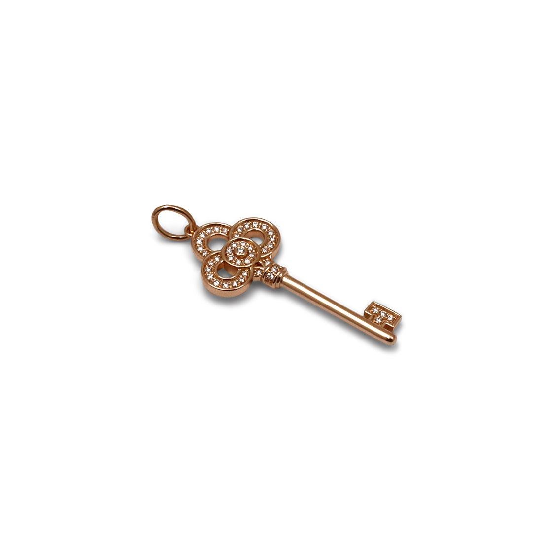 tiffany mini crown key pendant