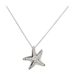 Tiffany & Co. Mini-Mini Starfish Diamond Pendant in Platinum 0.13 Carat