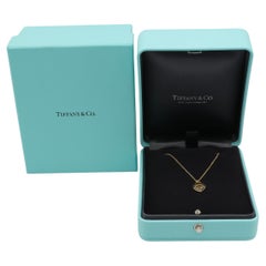 Tiffany & Co. Mini Return to Tiffany Heart Tag Pendant Necklace 18K Yellow Gold