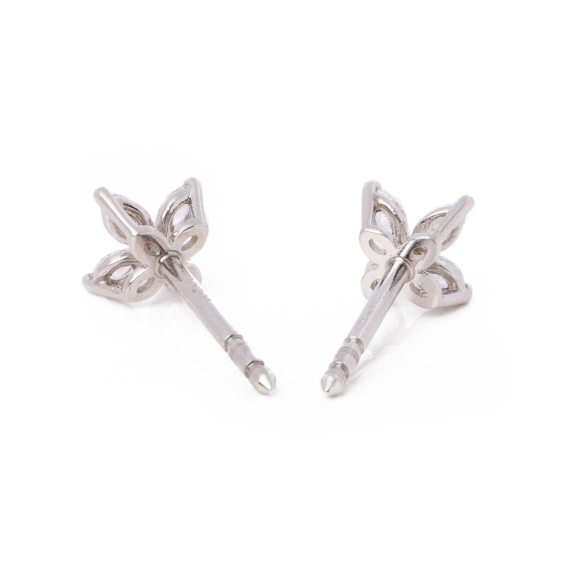 Contemporary Tiffany & Co Mini Victoria Stud Earrings