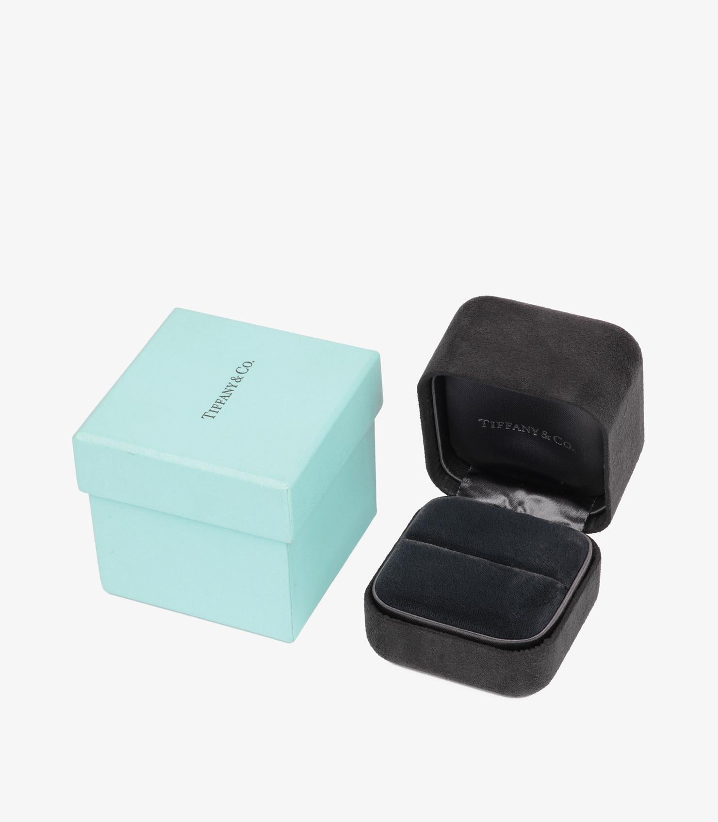 Tiffany & Co. Halbe Ewigkeit Ring aus Platin mit gemischtem Diamantenschliff im Angebot 3