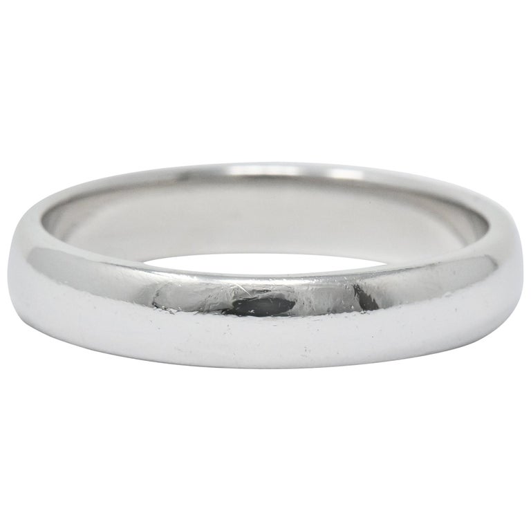 Tiffany and Co. Modern 1999 Platinum Men's Wedding Band ...