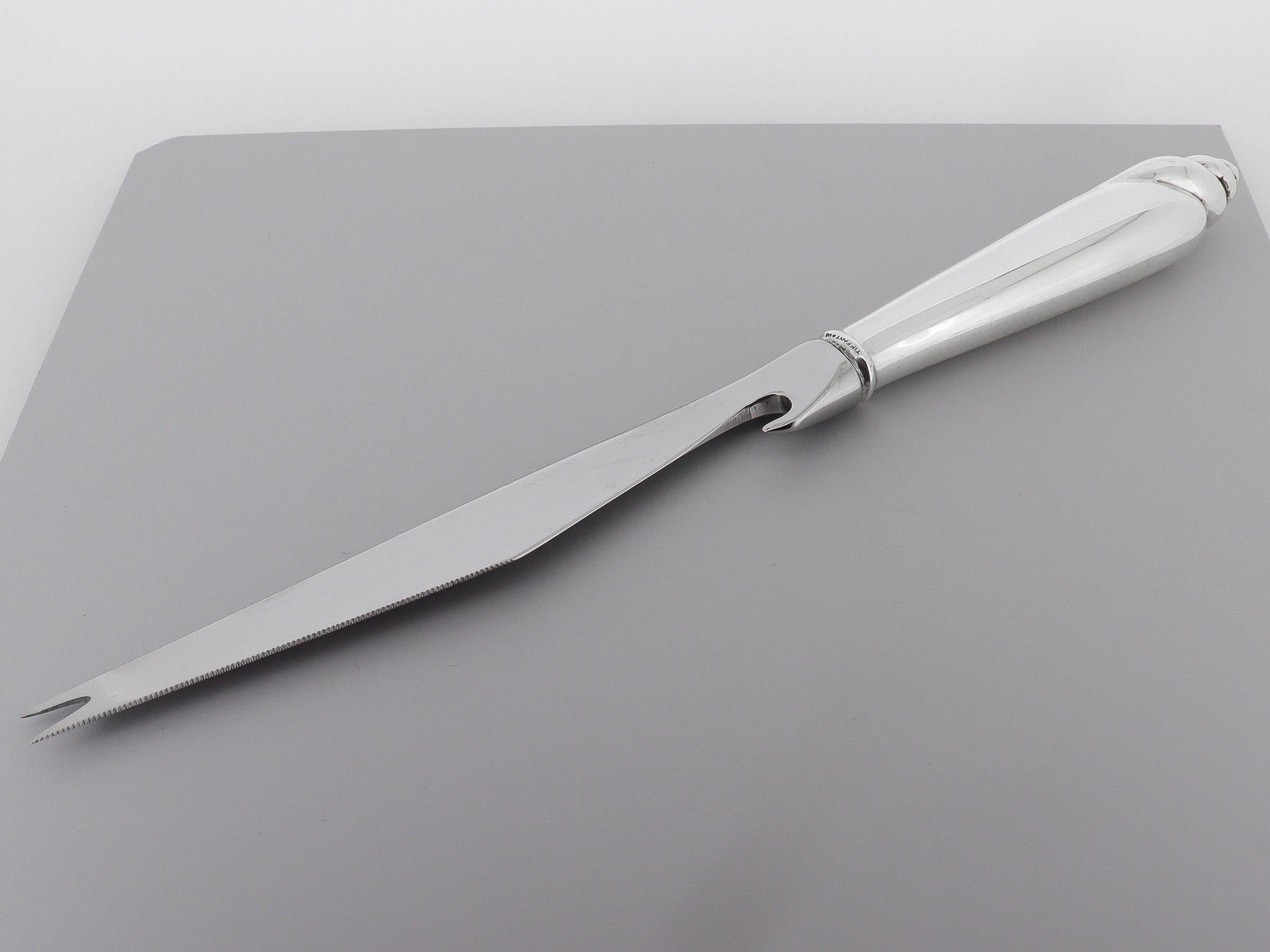 Tiffany & Co. 'Modern Shell' Pattern Hollow Handle Bar Knife by Angela Cummings For Sale 2