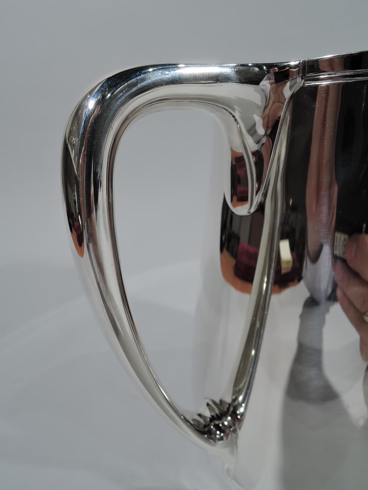 American Tiffany & Co. Modern Sterling Silver Water Pitcher
