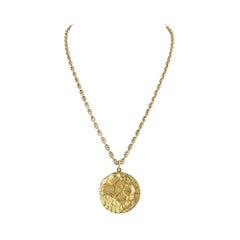 Tiffany & Co. Modernist Cancer Zodiac Gold Pendant