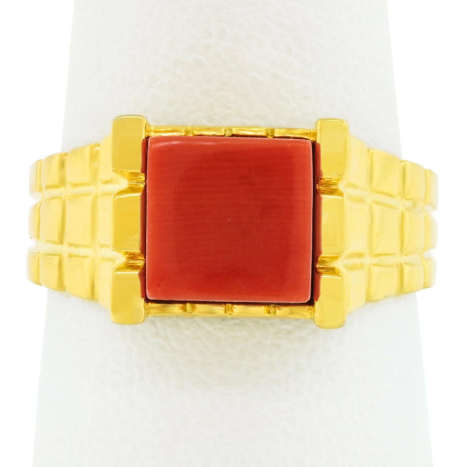 Tiffany & Co. Modernist Coral Ring 3