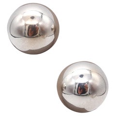 TIFFANY 
CO. Modernist Spherical Balls Studs Earrings In .925 Sterling Silver