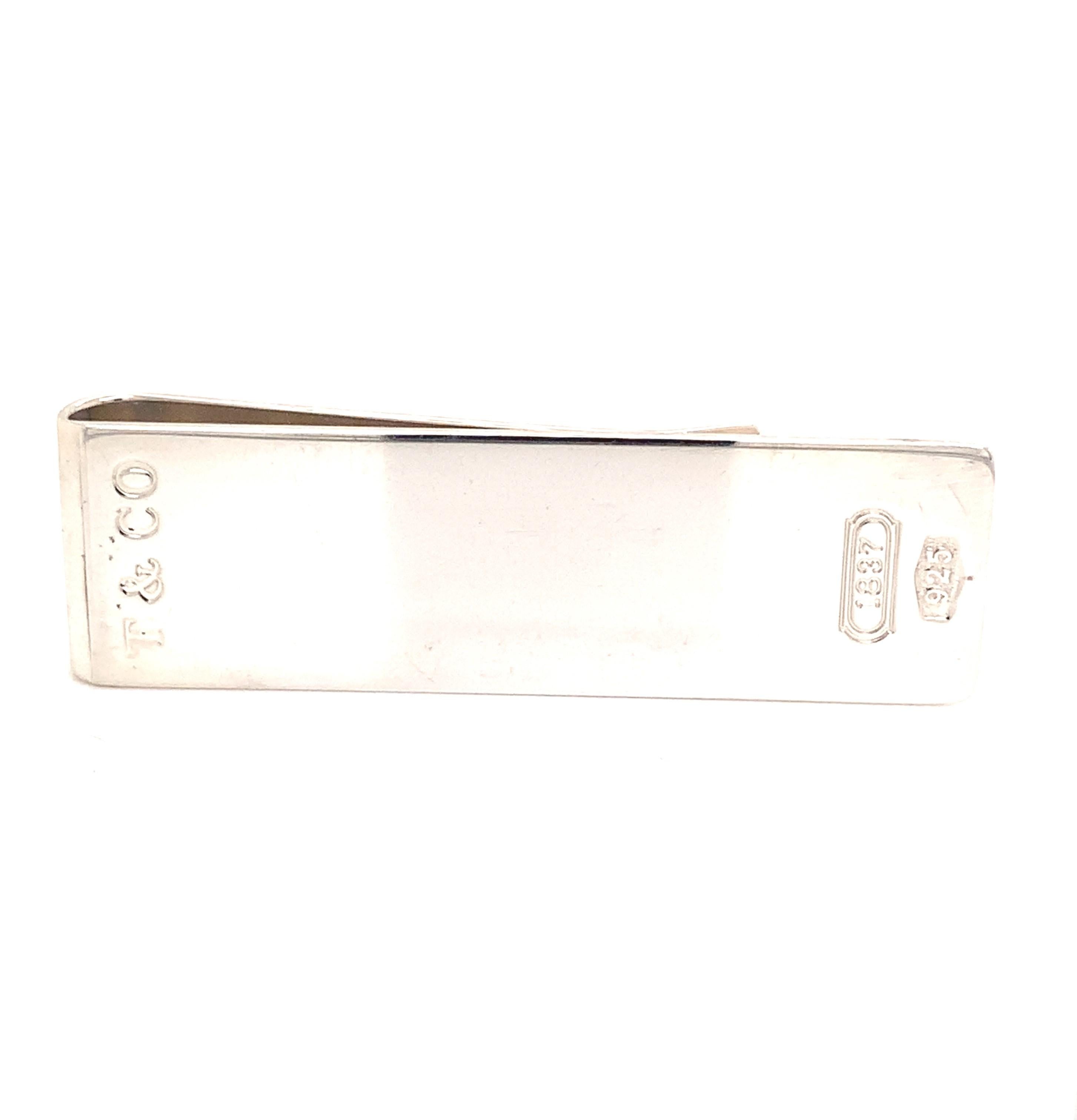 Tiffany & Co. Estate Geldklammer Sterling Silber 925 21::7 Gramm Herren