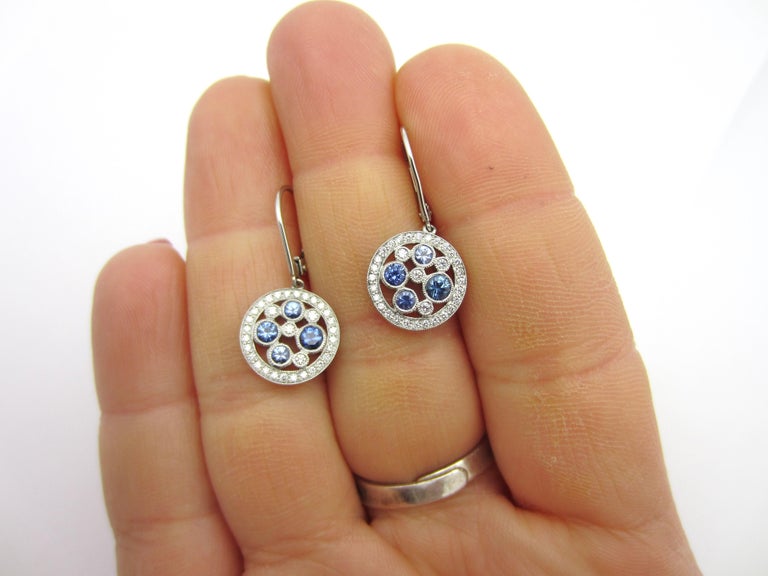 Tiffany and Co. Montana Sapphire Cobblestone Earrings at 1stDibs