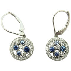 Tiffany & Co. Montana Sapphire Cobblestone Earrings 