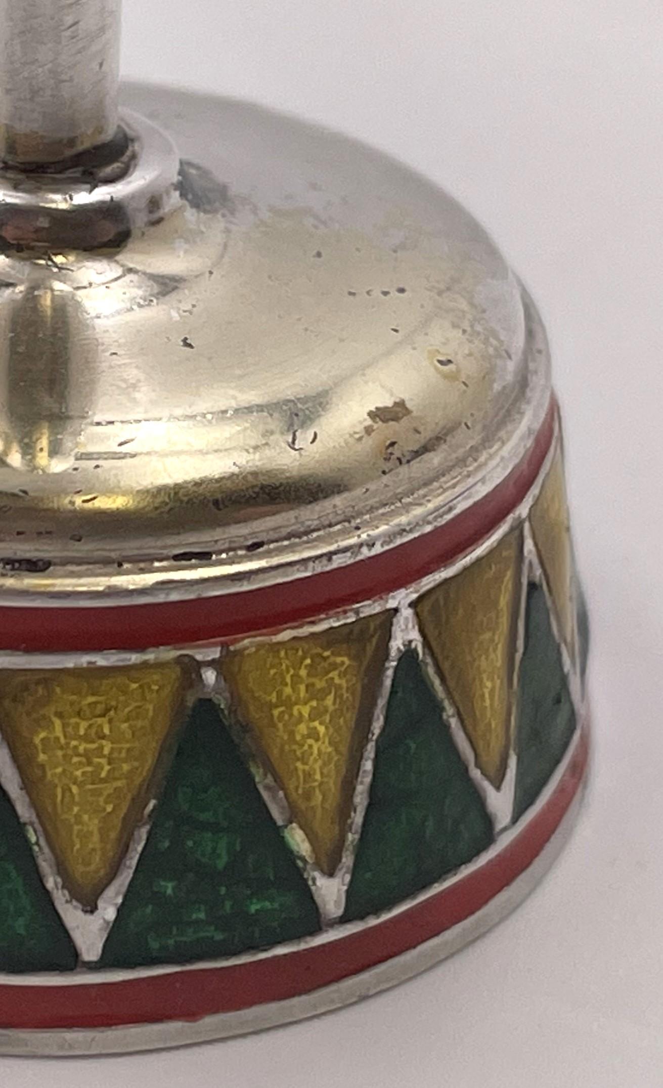 Tiffany & Co. Set di 2 statuette del circo acrobatico A.A. Moore in argento e smalto in vendita 4