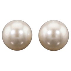 Tiffany & Co. Mother of Pearl Diamond Cluster Earrings in 18K White Gold