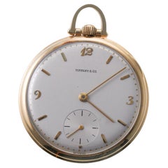 Vintage Tiffany & Co Movado Gold Pocket Watch